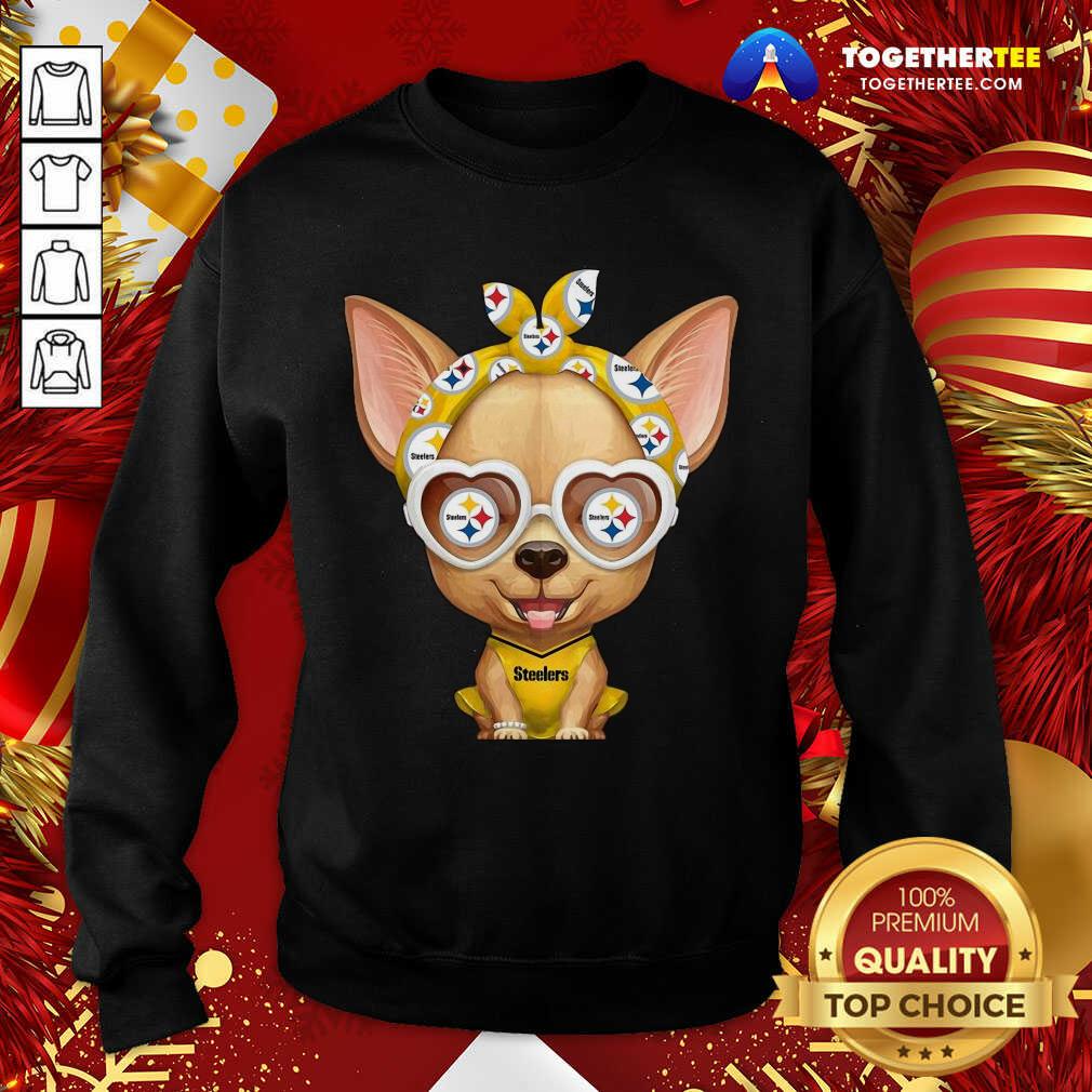 Official Chihuahua Pittsburgh Steelers Shirt - Image 4