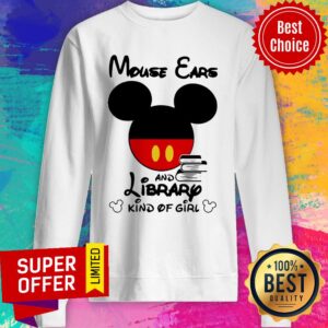 Alternative view of Premium Mouse Ears And Library Kind Of Girl Shirt