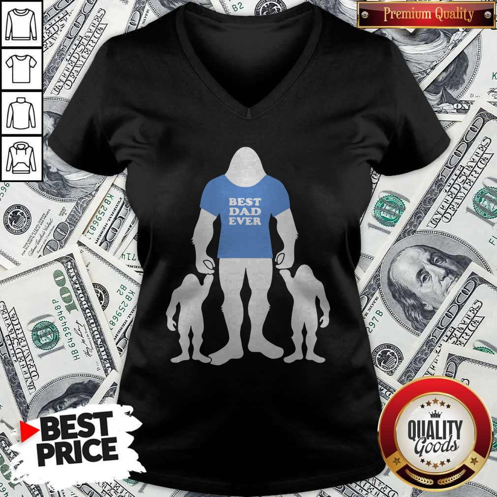 Best Dad Ever Family Man Bigfoot Shirt - Image 2