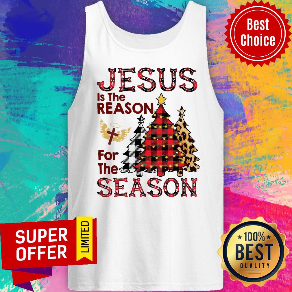 Jesus Is The Reason For The Season Christmas Trees Shirt - Image 3
