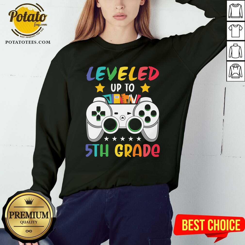 Leveled Up To 5th Grade Shirt - Image 4