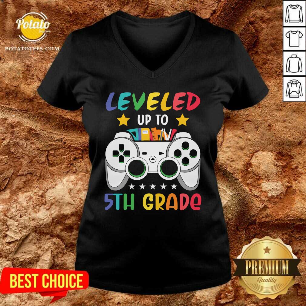 Leveled Up To 5th Grade Shirt - Image 2