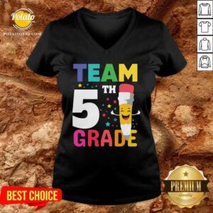 Alternative view of Pretty Team 5th Grade Shirt