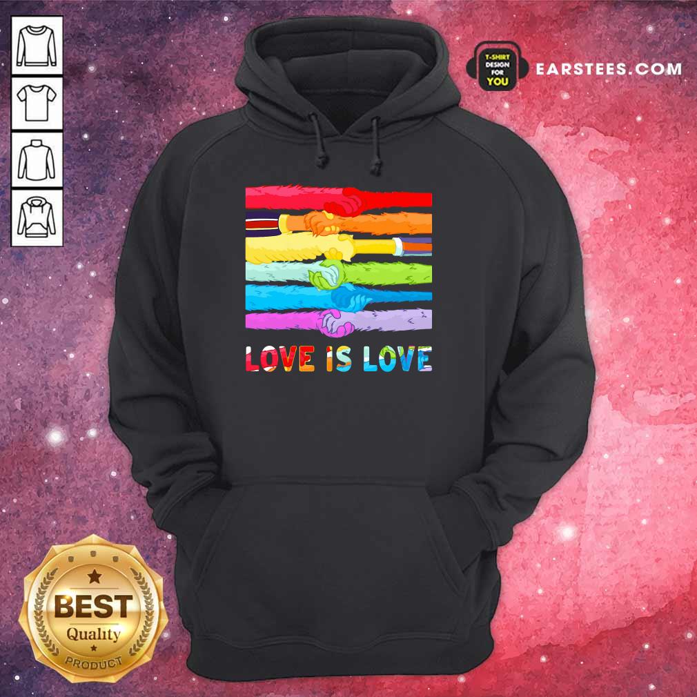 Top LGBT Love Is Love Hold Hand Shirt - Image 4