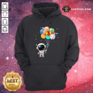 Alternative view of Hot Happy 3rd Birthday Astronaut 3 Years Old Birthday Shirt