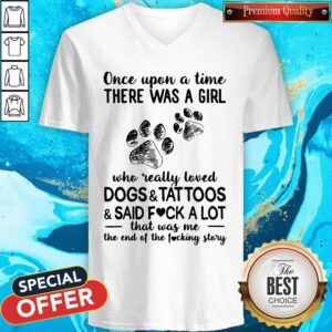 Alternative view of Once Upon A Time There Was A Girl Who Really Loved Dogs Tattoos Shirt