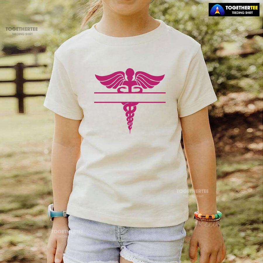 Nurse Caduceus Symbol T-Shirt - Image 4