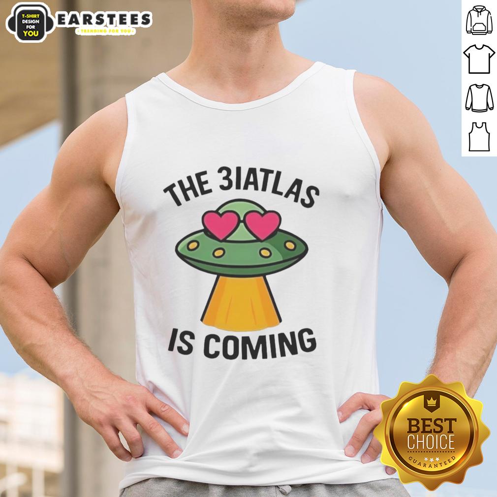 Good UFO The Biatlas Is Coming T-Shirt - Image 4