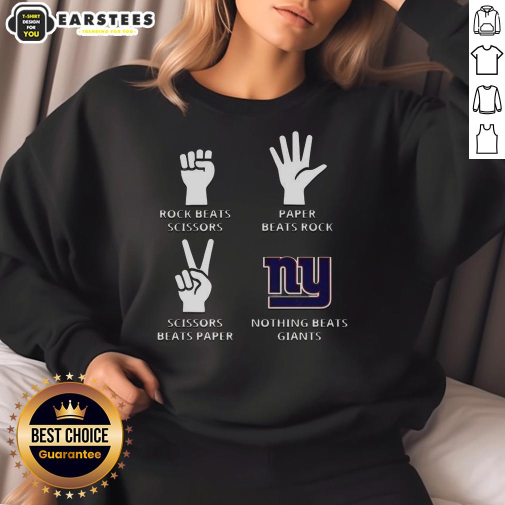 Official Nothing Beats New York Giants Football Logo T-Shirt - Image 5