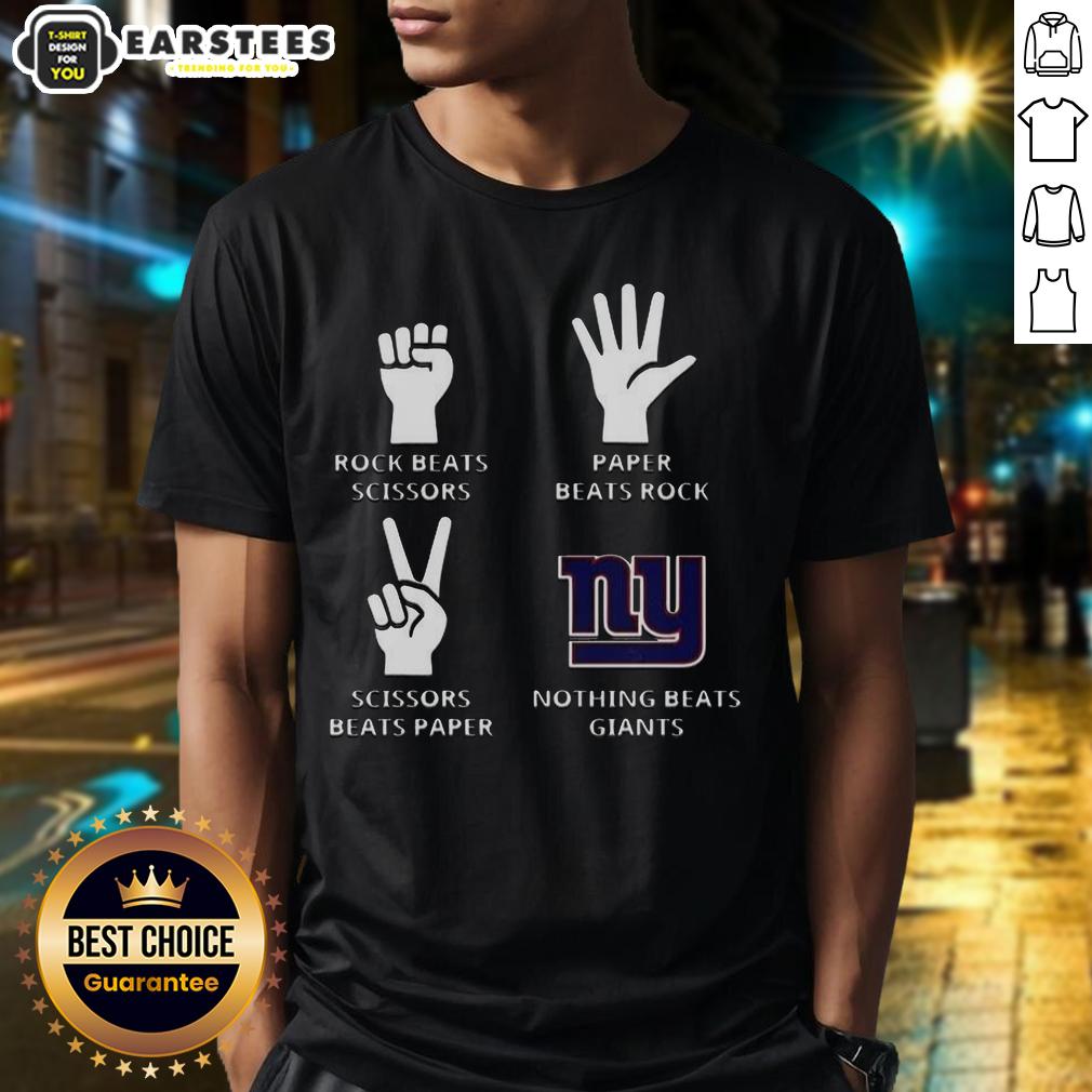 Official Nothing Beats New York Giants Football Logo T-Shirt