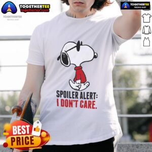 Official Snoopy Spoiler Alert I Don't Care T-Shirt