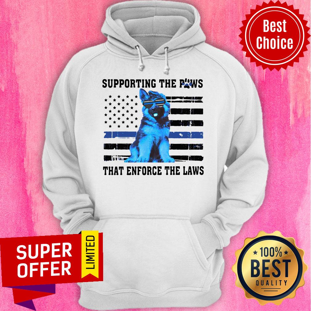 Funny Supporting The Paws That Enforce The Laws Shirt - Image 3