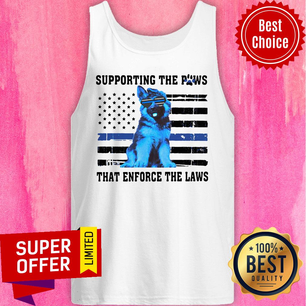 Funny Supporting The Paws That Enforce The Laws Shirt - Image 5