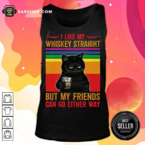 Alternative view of Nice Black Cat I Like My Whiskey Straight Shirt