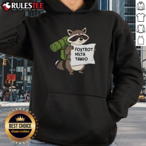 Alternative view of Cute Foxtrot Delta Tango Raccoon T-Shirt