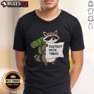 Cute Foxtrot Delta Tango Raccoon T-Shirt