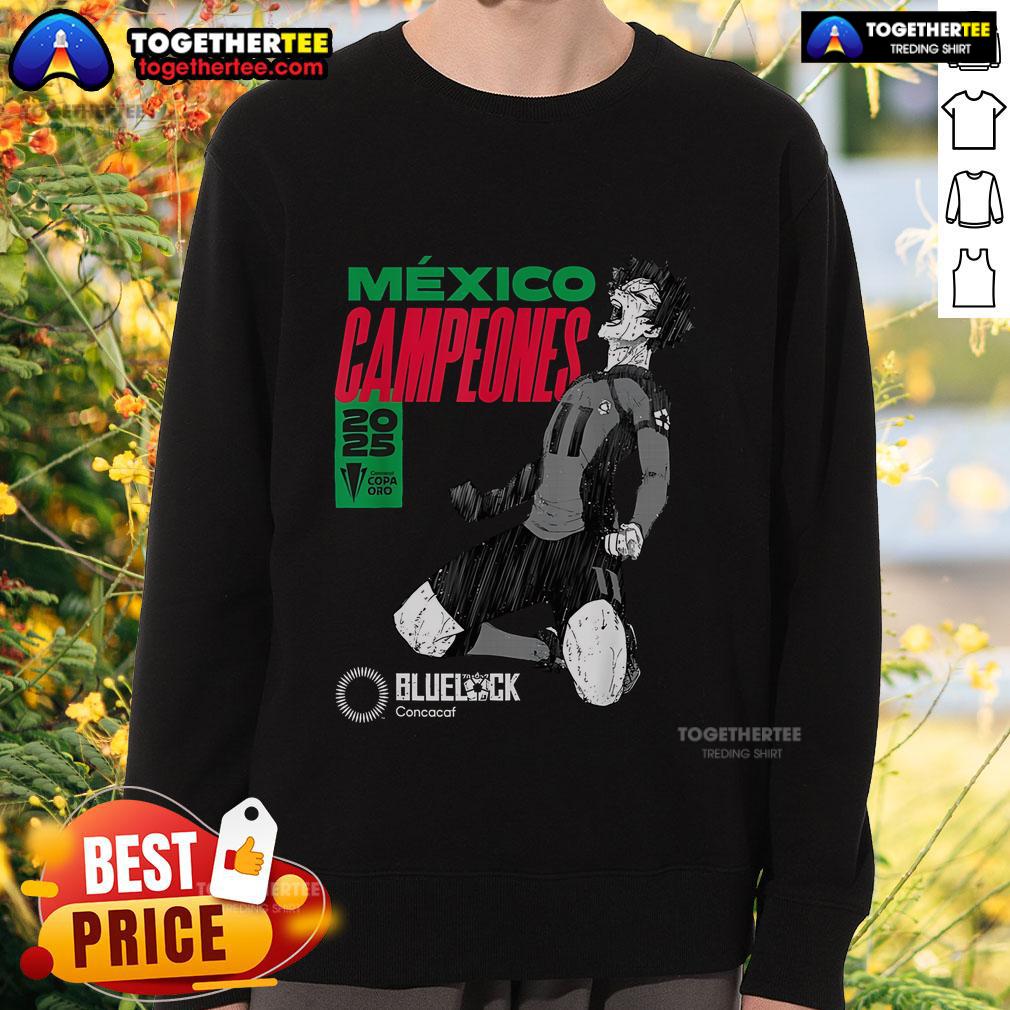 Top 2025 Concacaf Vs Blue Lock Mexico Gold Cup Champions T-Shirt - Image 5