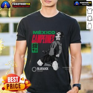 Top 2025 Concacaf Vs Blue Lock Mexico Gold Cup Champions T-Shirt