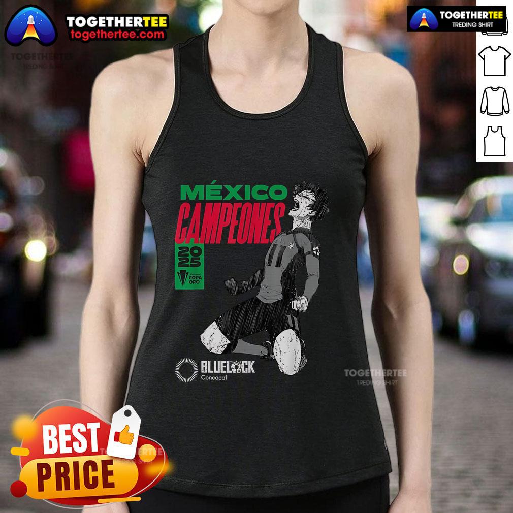 Top 2025 Concacaf Vs Blue Lock Mexico Gold Cup Champions T-Shirt - Image 4