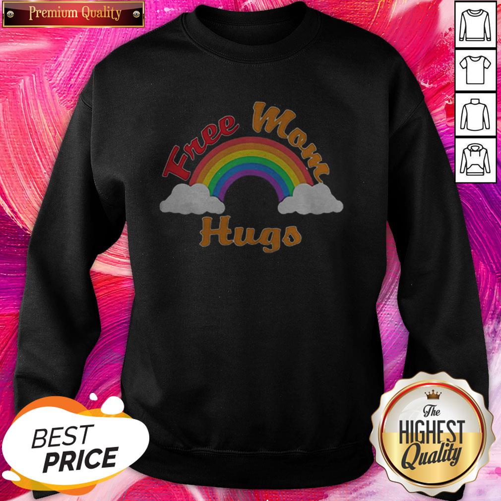 Rainbow Free Mom Hugs LGBT Nice Premium Offical Top Perfect Shirt - Image 2