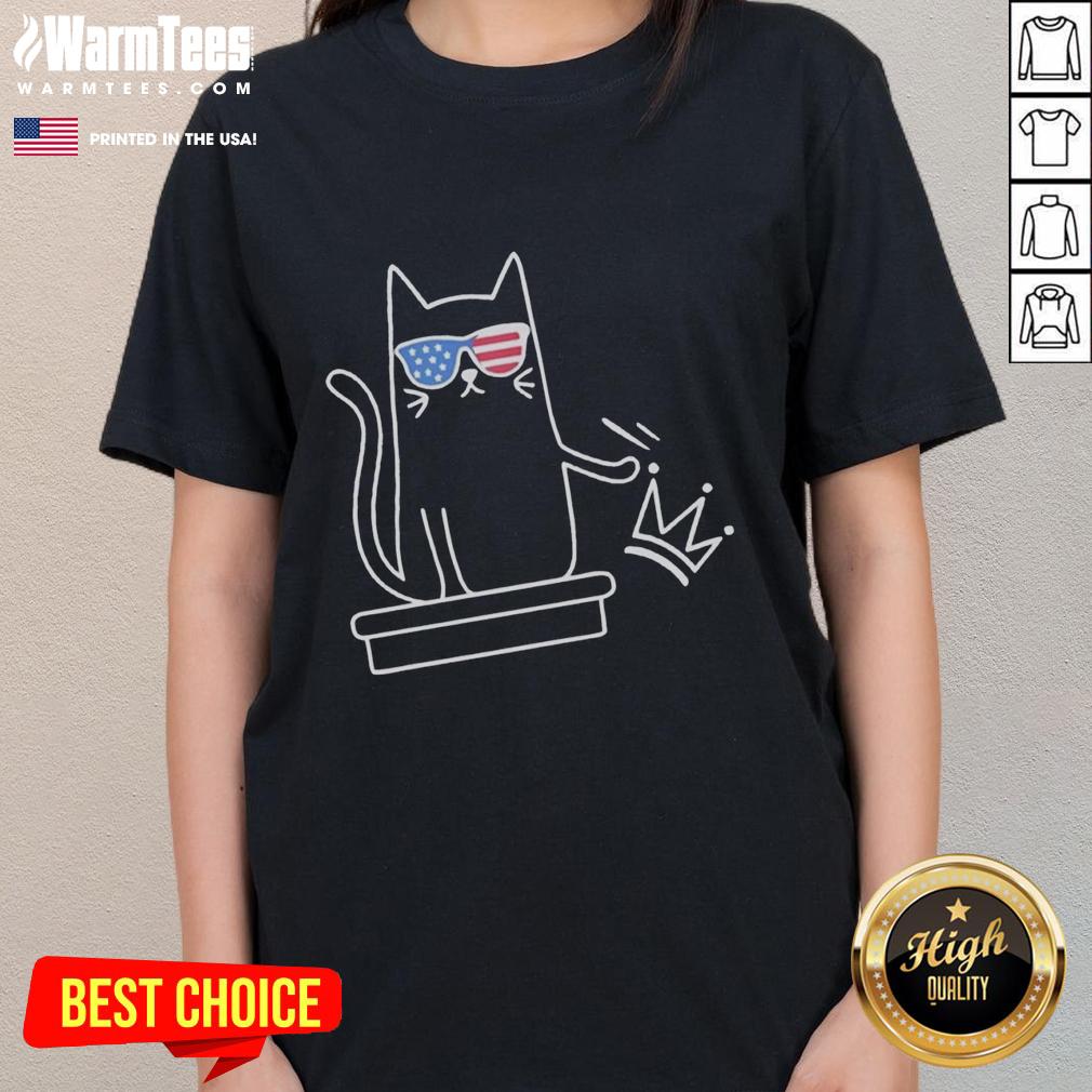 Awesome Cat No Kings In America Sketch T-Shirt - Image 3