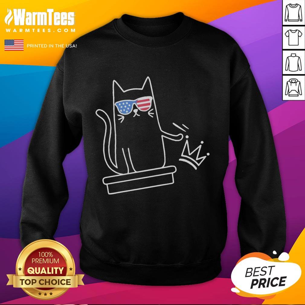 Awesome Cat No Kings In America Sketch T-Shirt - Image 5