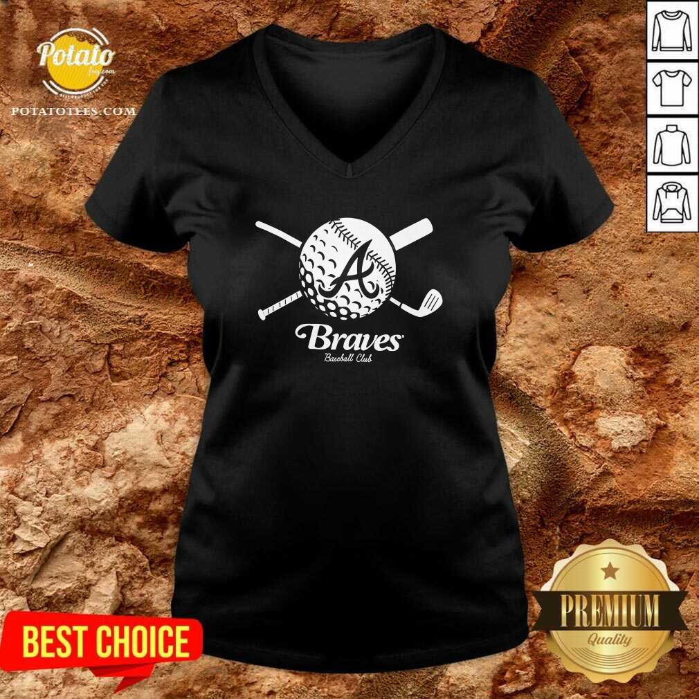 Exclusive Atlanta Braves Golf And Baseball T-shirt - Image 2