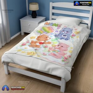 Alternative view of Top Official Cute Care Bears & Friends Blanket Fleece Customized Blanket