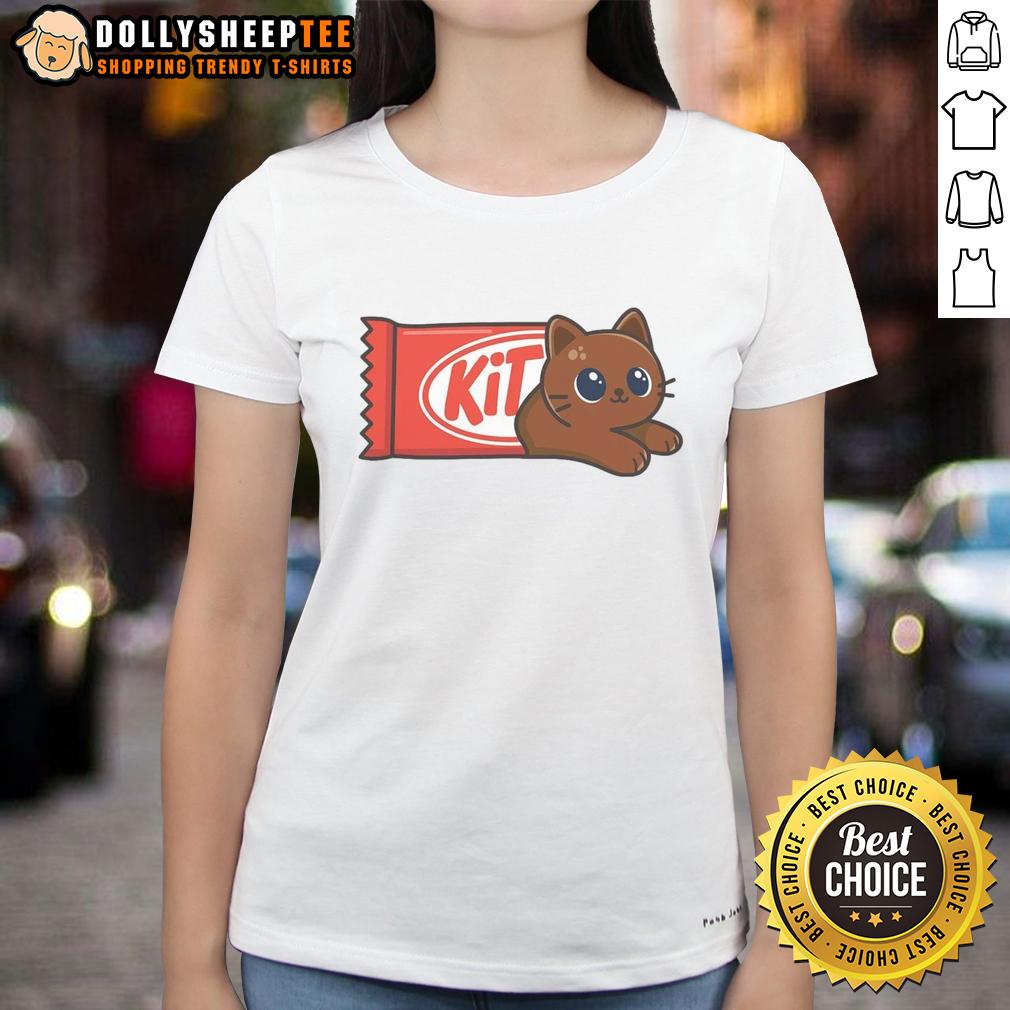Cute KitKat Kit Cat Cute T-Shirt - Image 3