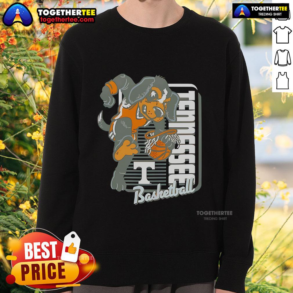 Official Tennessee Volunteers Basketball Mascot Dunk T-Shirt - Image 4