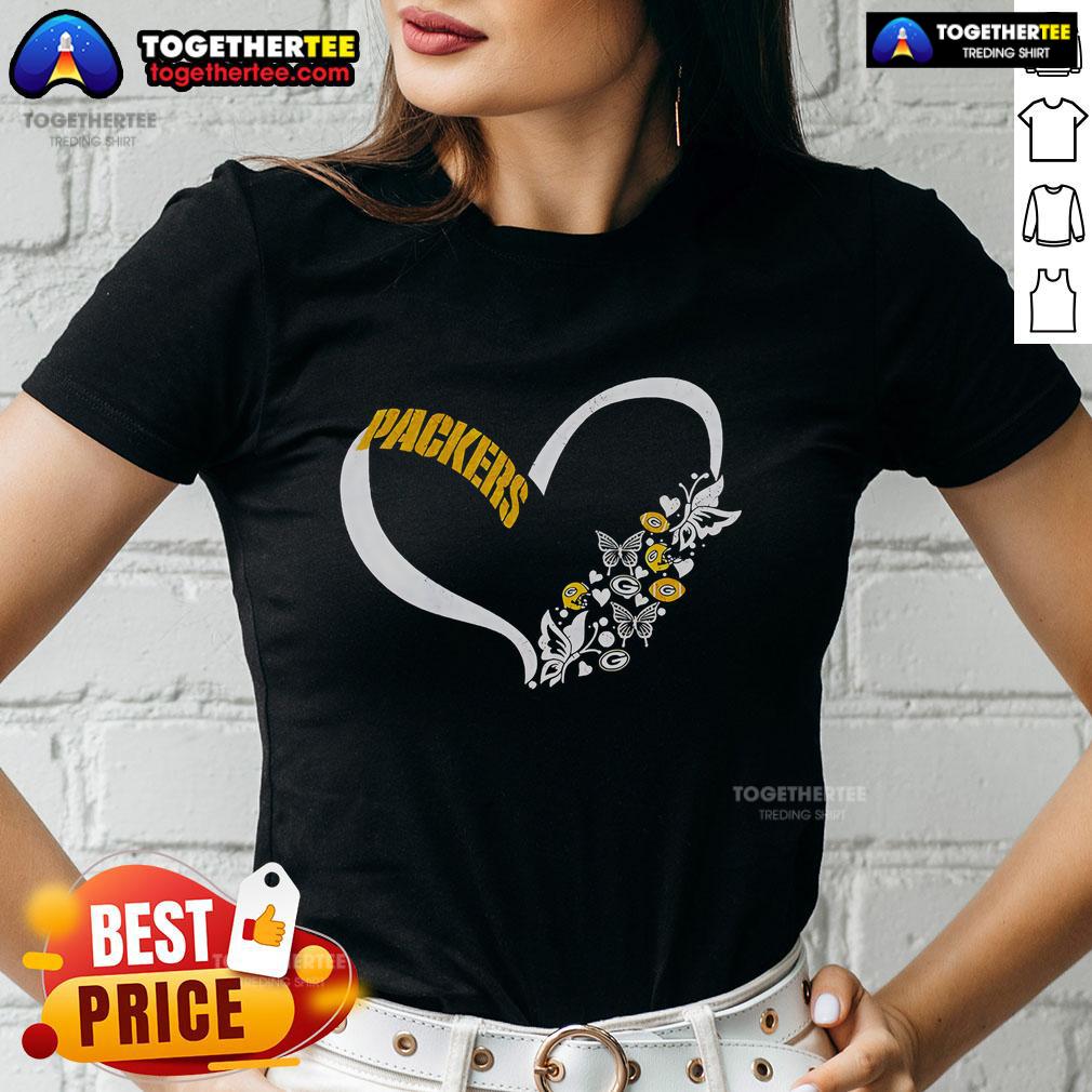 Original Butterflies In My Stomach Green Bay Packers NFL T-Shirt - Image 3