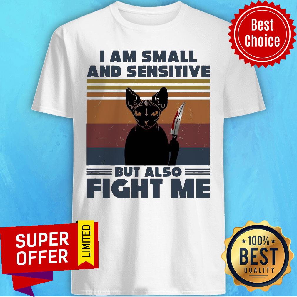 Halloween Michael Myers Black Cat I Am Small And Sensitive But Also Fight Me Vintage Shirt