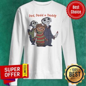 Alternative view of Top Horror Characters Hallowen Ded Dedd N Deddy Shirt