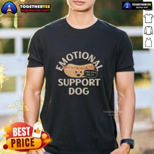 Pretty Emotional Support Dog Hot Dog T-Shirt