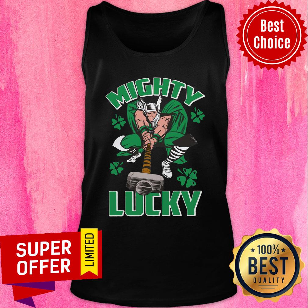 Funny Marvel Thor Mighty Lucky St Patricks Shirt - Image 4
