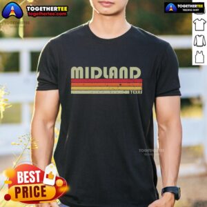 Top Midland TX Texas Funny City Home Roots Gift Retro 70s 80s Vintage T-Shirt