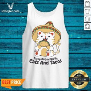 Alternative view of Easily Distracted By Cats And Tacos Shirt
