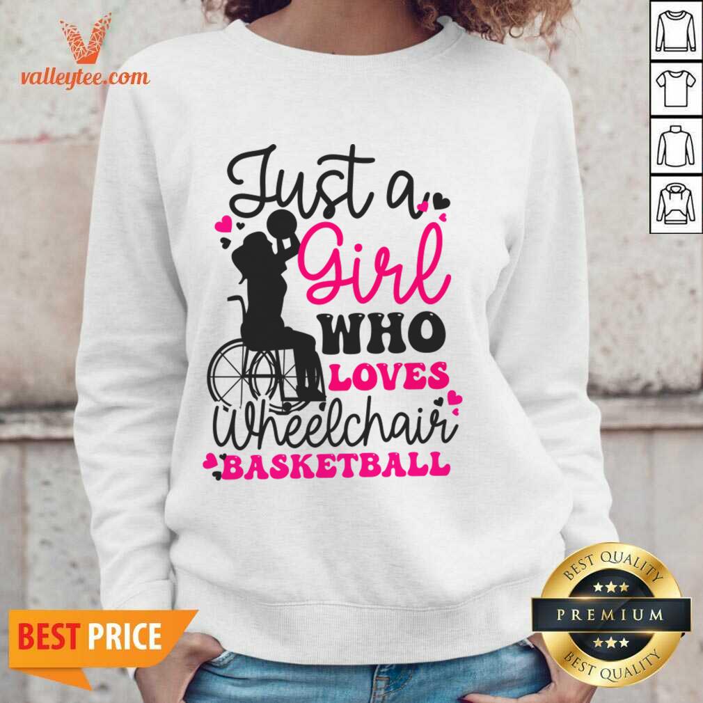 Just A Girl Who Loves Wheelchair Basketball Shirt - Image 3