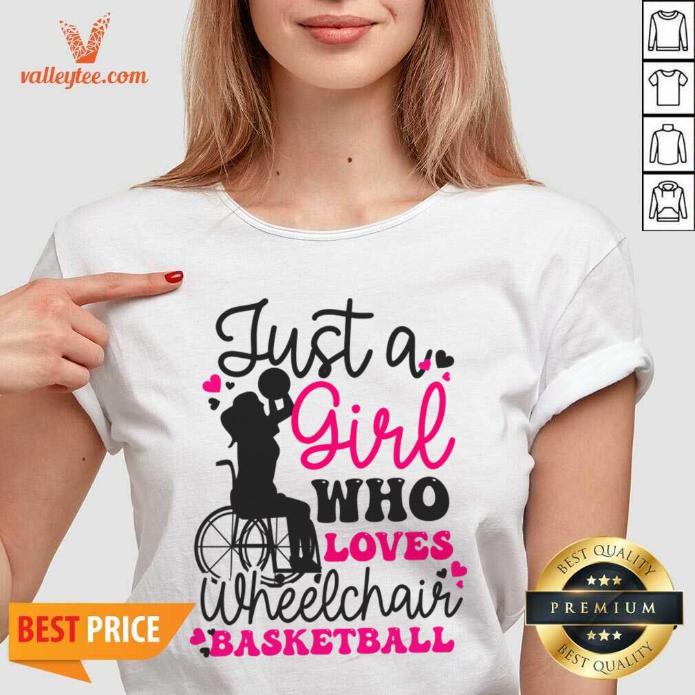Just A Girl Who Loves Wheelchair Basketball Shirt - Image 5