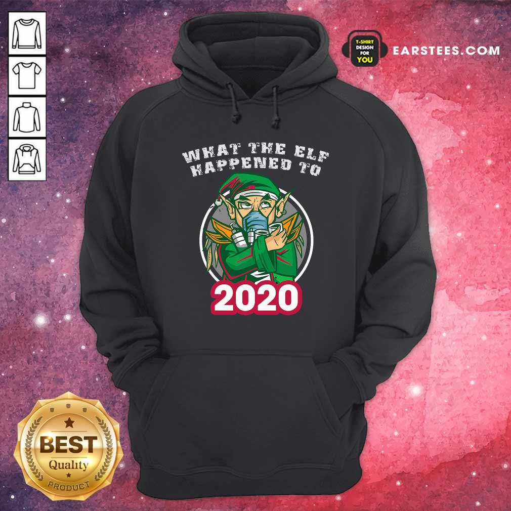 Top What The Elf Happened To 2020 Wear Mask Toilet Paper Xmas Shirt - Image 2