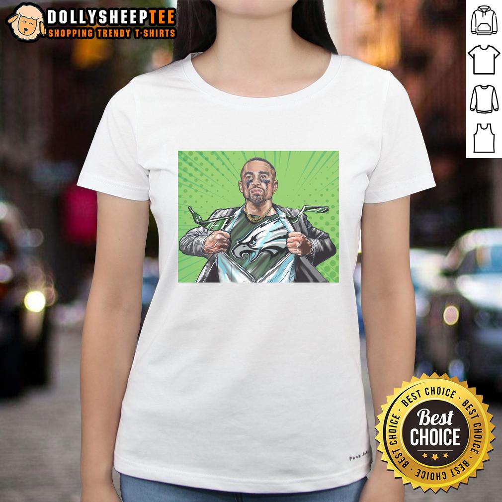 Nice Philadelphia Eagles Football Jalen Hurts Is The Quiet Superman Comic Style T-Shirt - Image 3