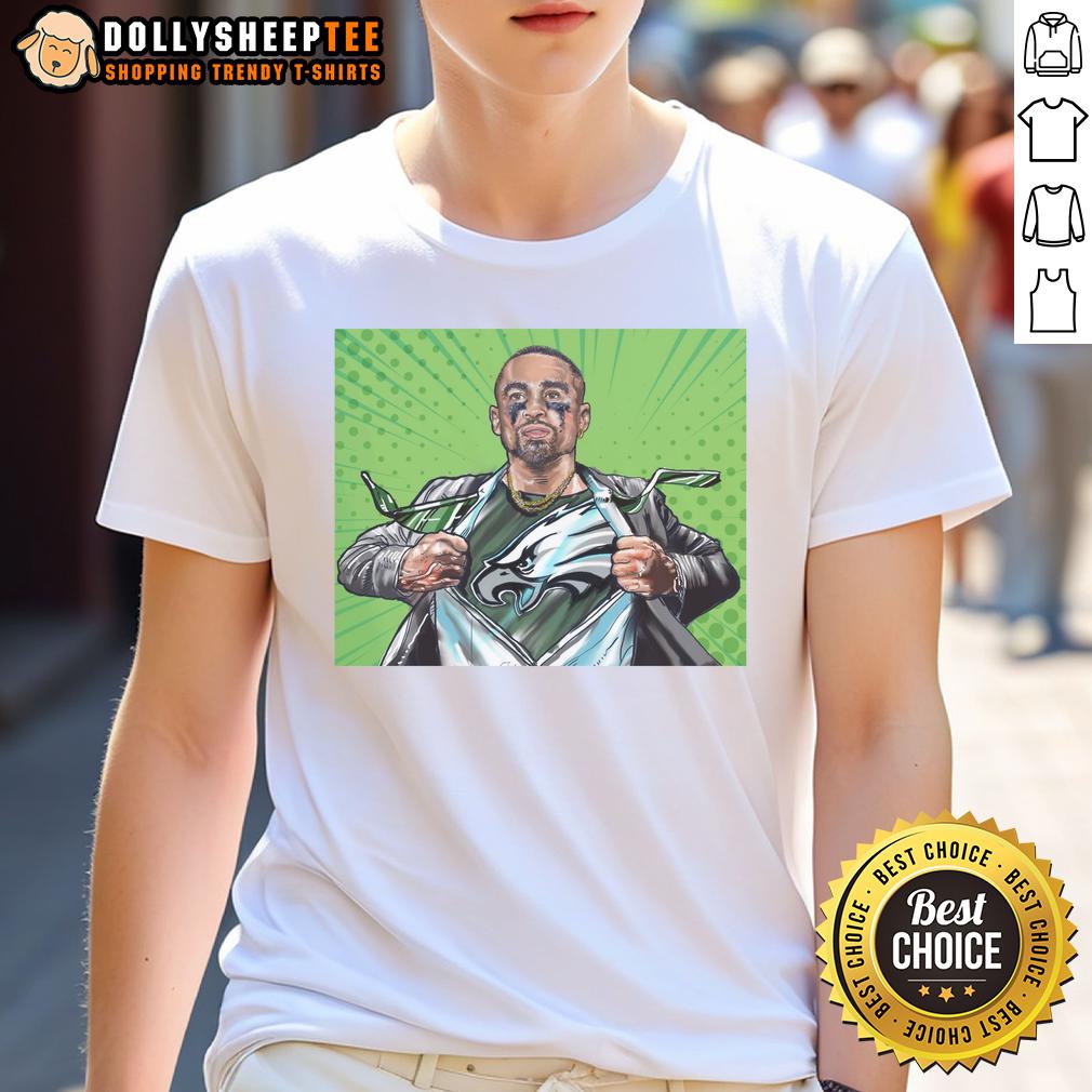 Nice Philadelphia Eagles Football Jalen Hurts Is The Quiet Superman Comic Style T-Shirt