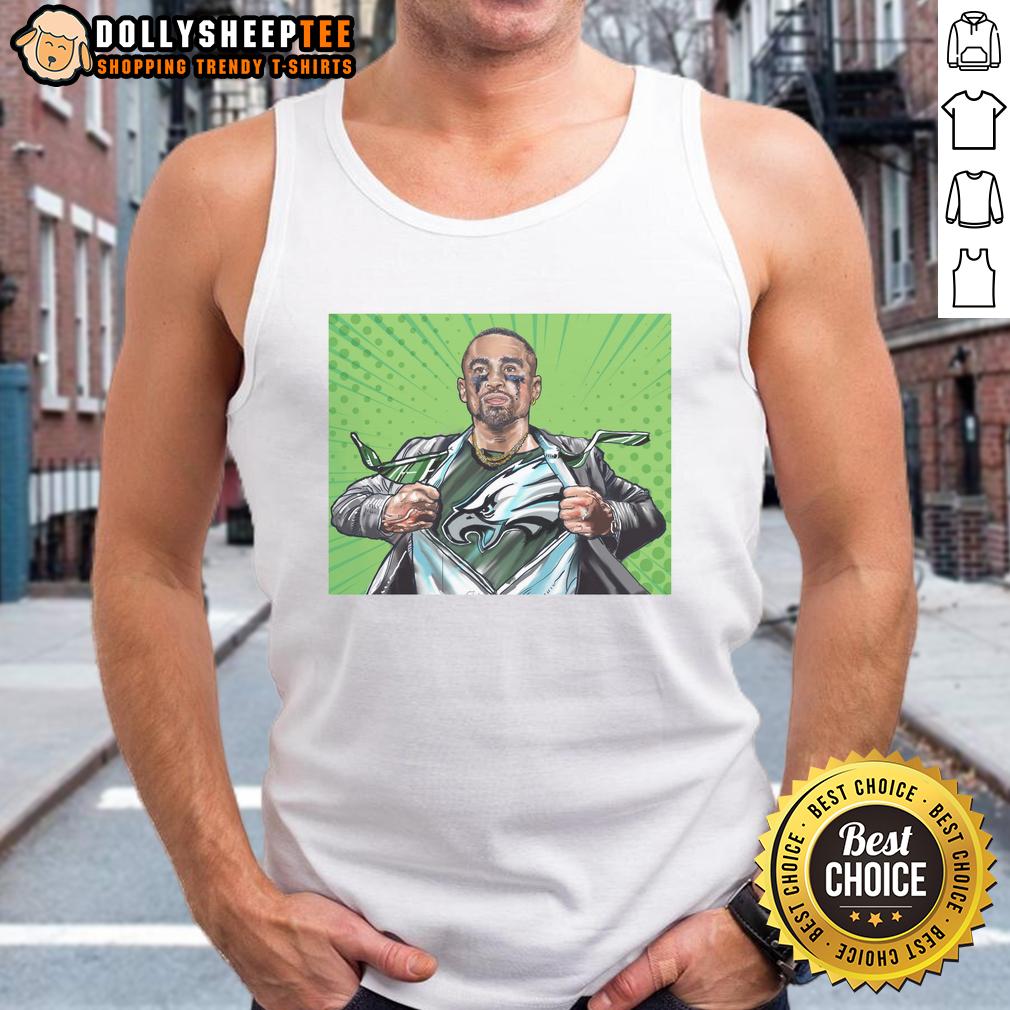 Nice Philadelphia Eagles Football Jalen Hurts Is The Quiet Superman Comic Style T-Shirt - Image 4