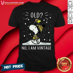 Sweet Snoopy And Woodstock Old No I Am Vintage Shirt