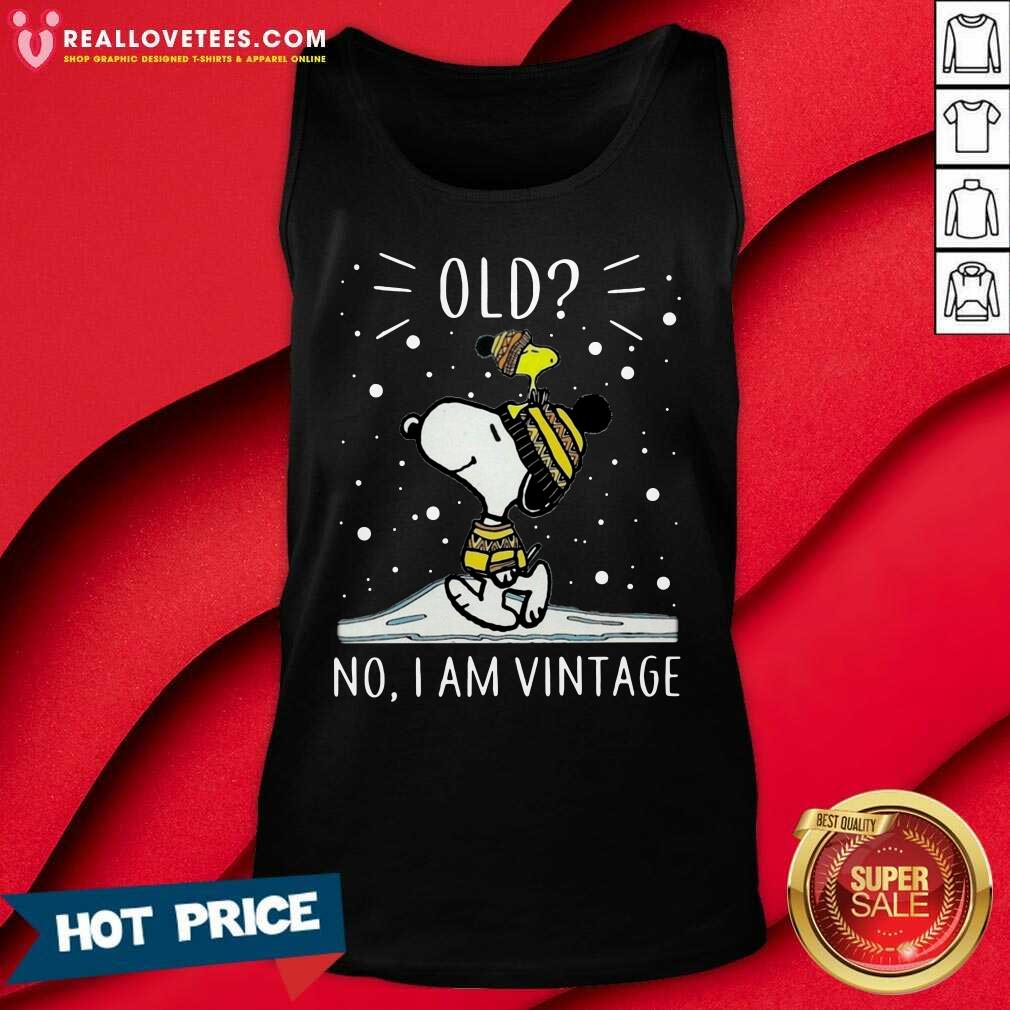 Sweet Snoopy And Woodstock Old No I Am Vintage Shirt - Image 2