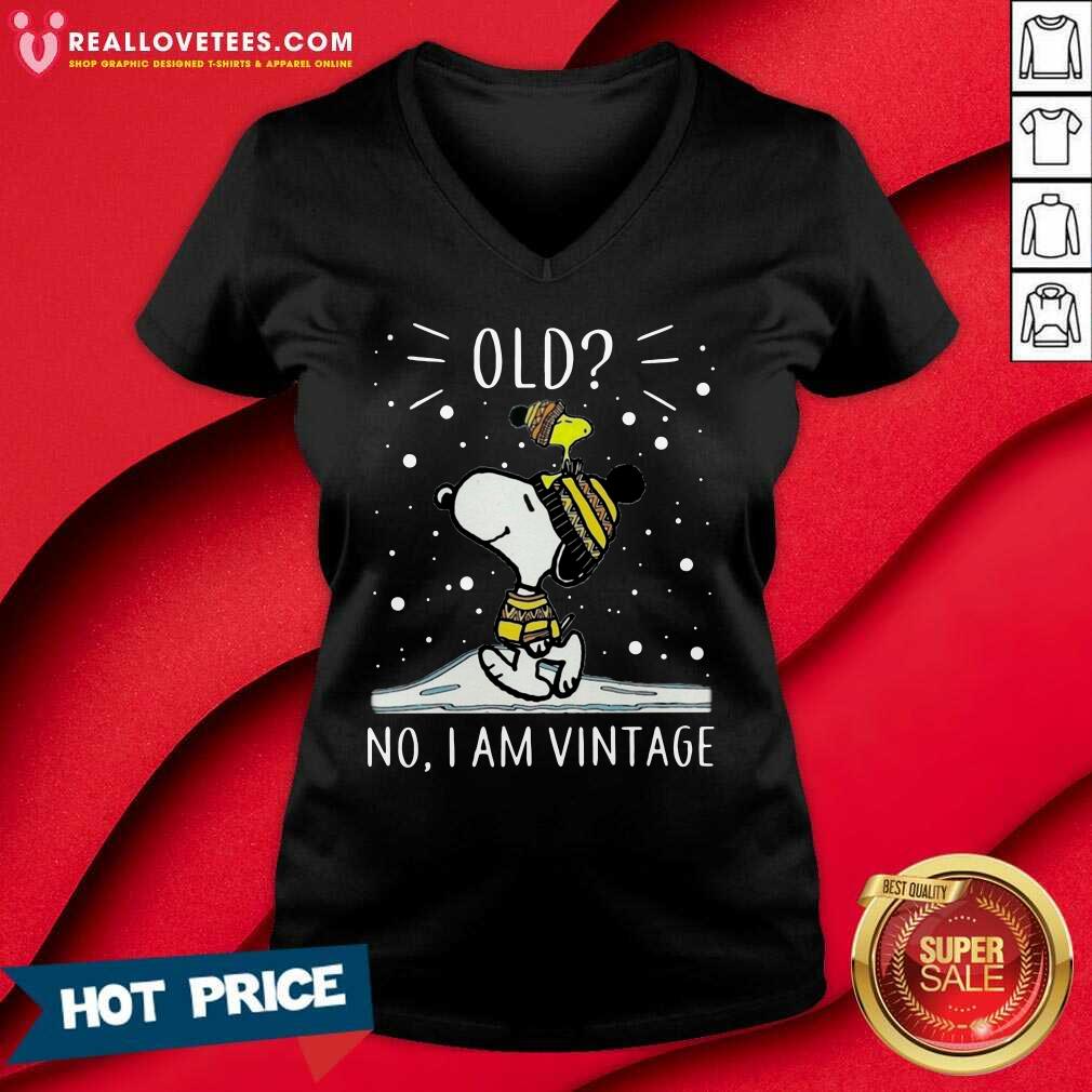 Sweet Snoopy And Woodstock Old No I Am Vintage Shirt - Image 5