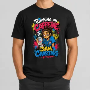 3AM Charting Nurse Graffiti Coffee Shirt