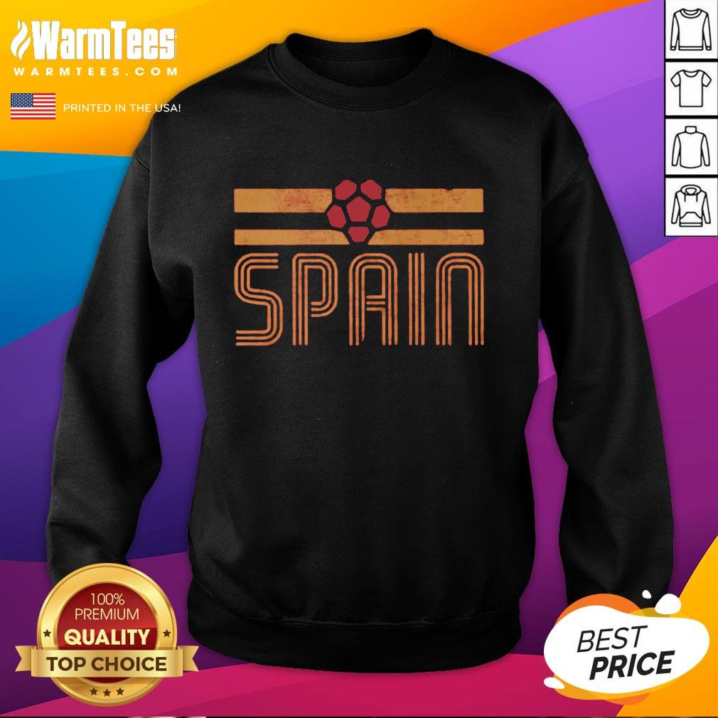Original Spain Retro Stripe World Cup Football T-Shirt - Image 5