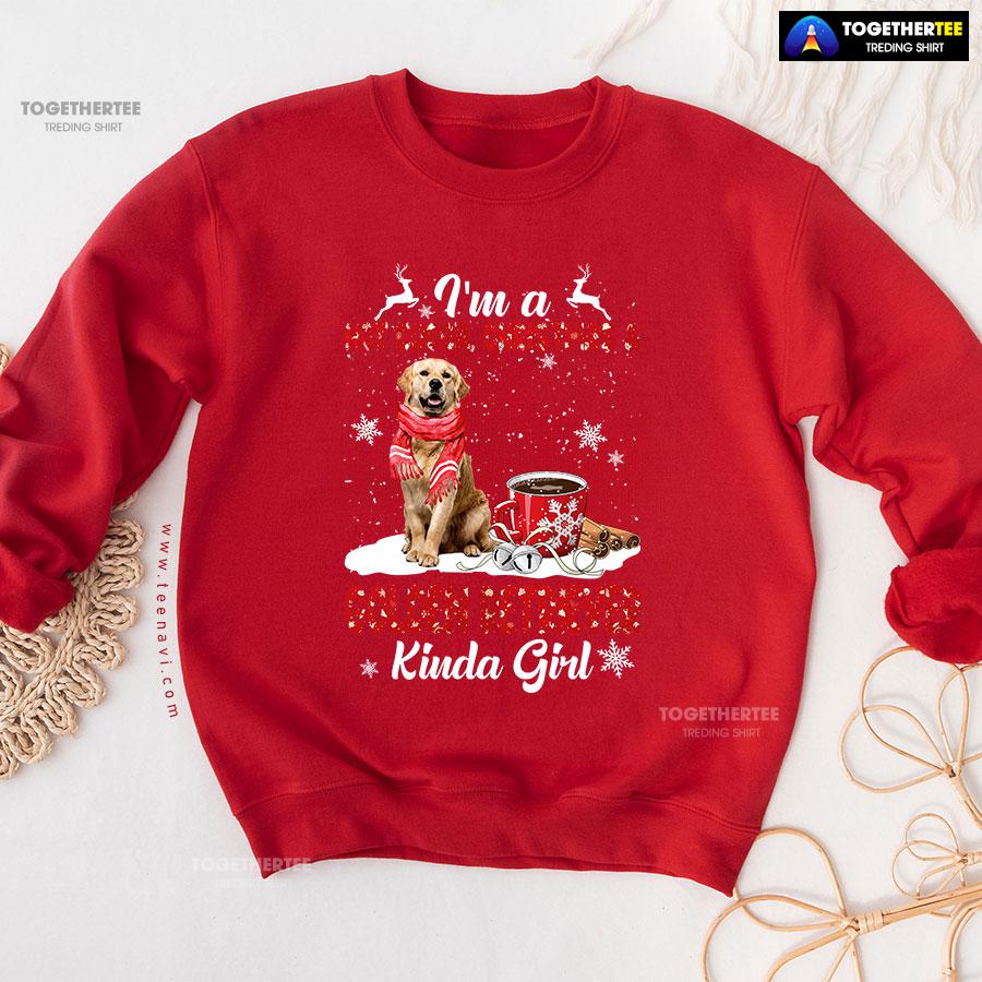 I’m A Hot Cocoa Christmas & Golden Retriever Kinda Girl Sweatshirt - Image 8