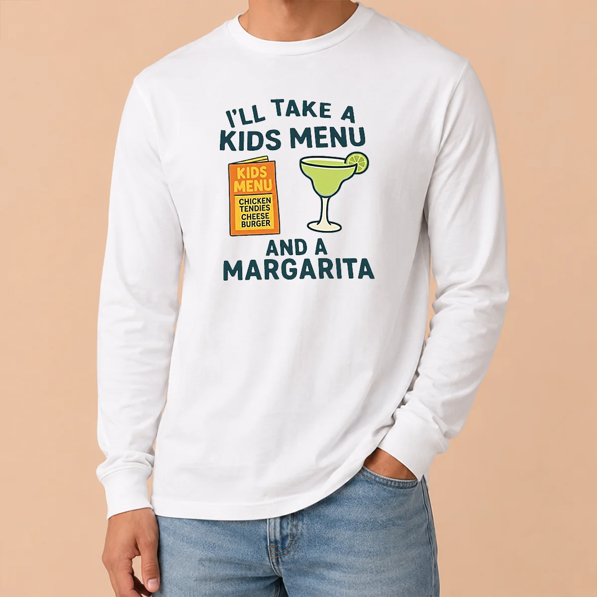 Good Hot I'll Take A Kids Menu And A Margarita Shirt - Image 6